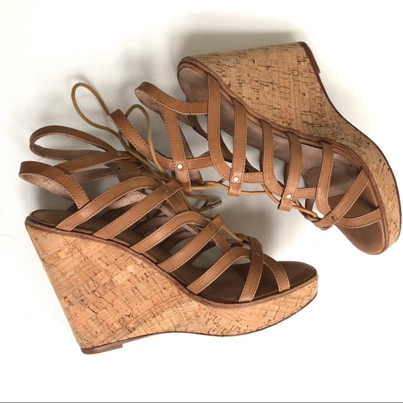 Joie Tan Larissa Wedge Lace-Up Gladiator Sandal - Picture 6 of 10